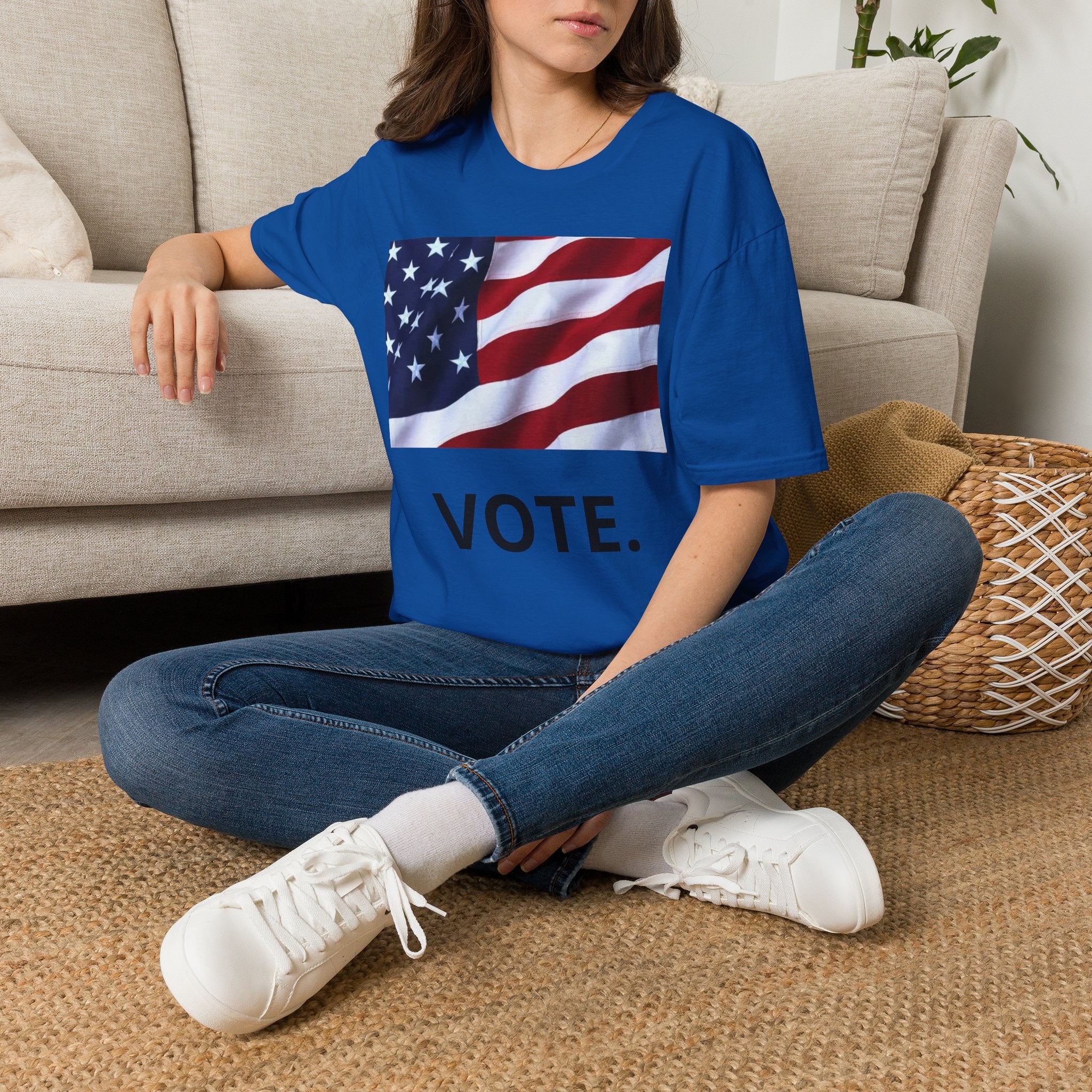 Vote American Flag T-Shirt — Patriotic Election Tee