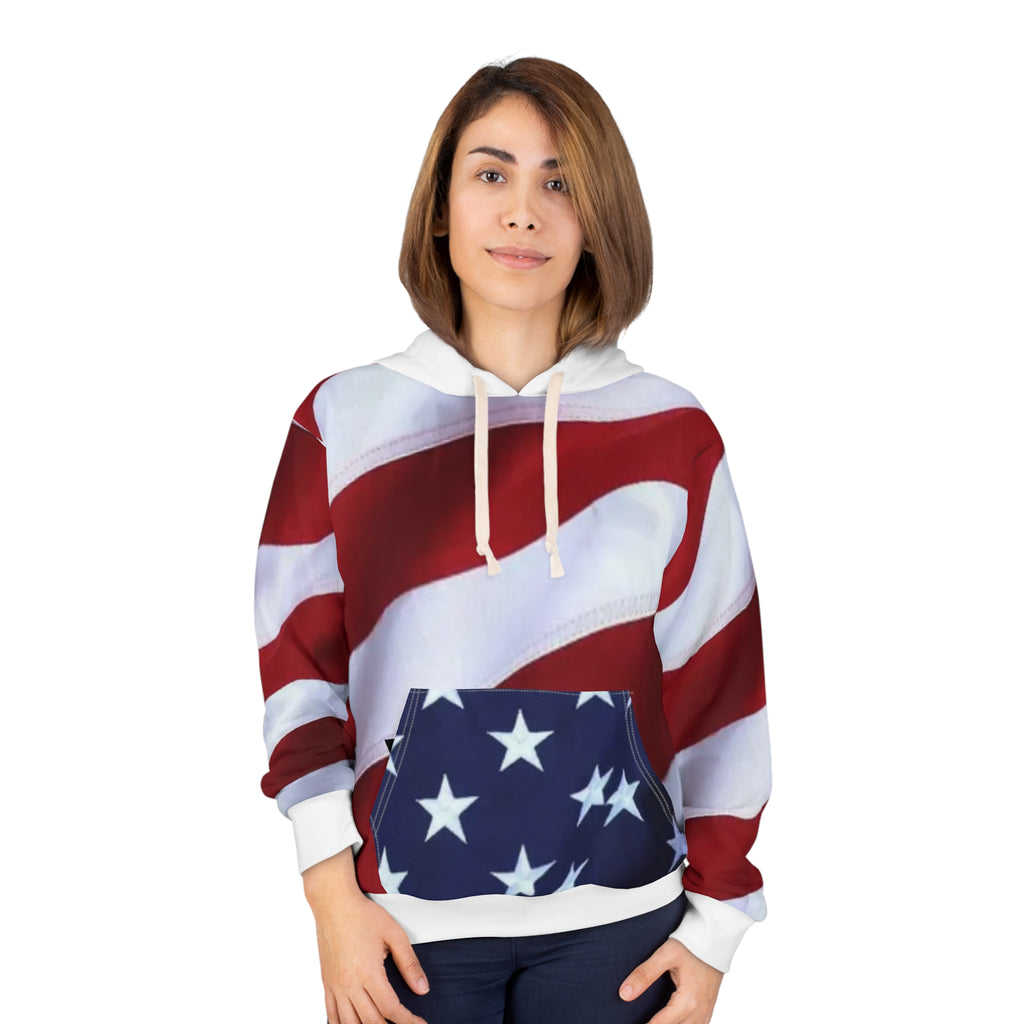 American Flag Hoodie VOTE. Political Shirt