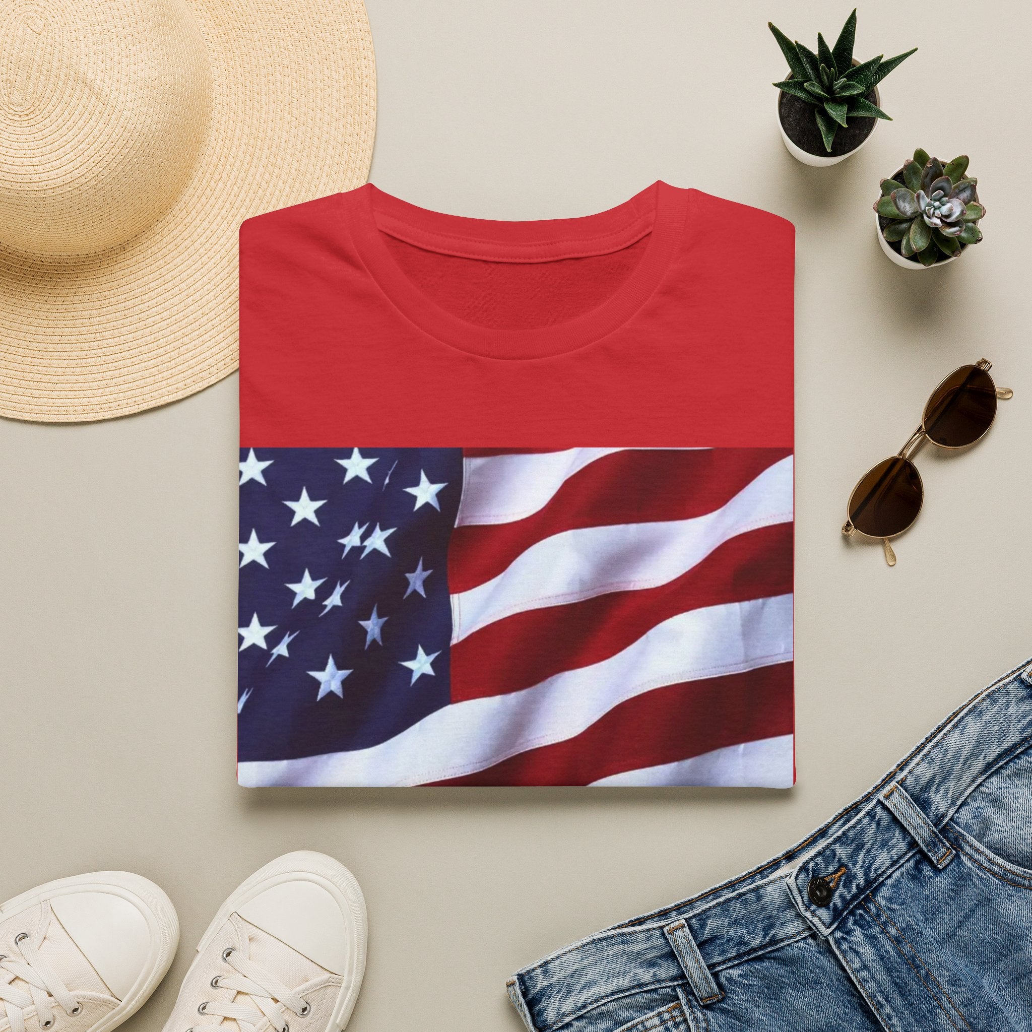 Vote American Flag T-Shirt — Patriotic Election Tee