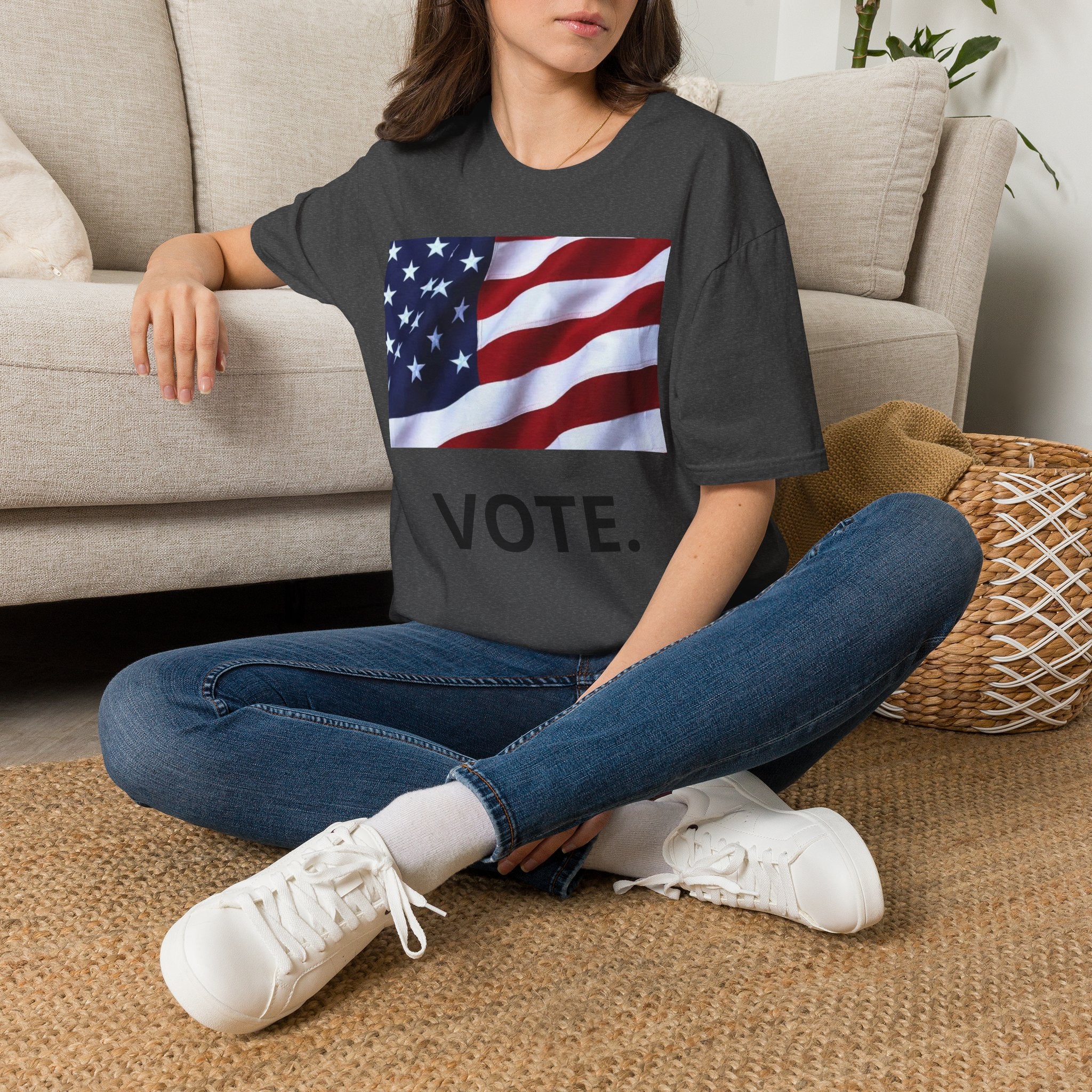 Vote American Flag T-Shirt — Patriotic Election Tee