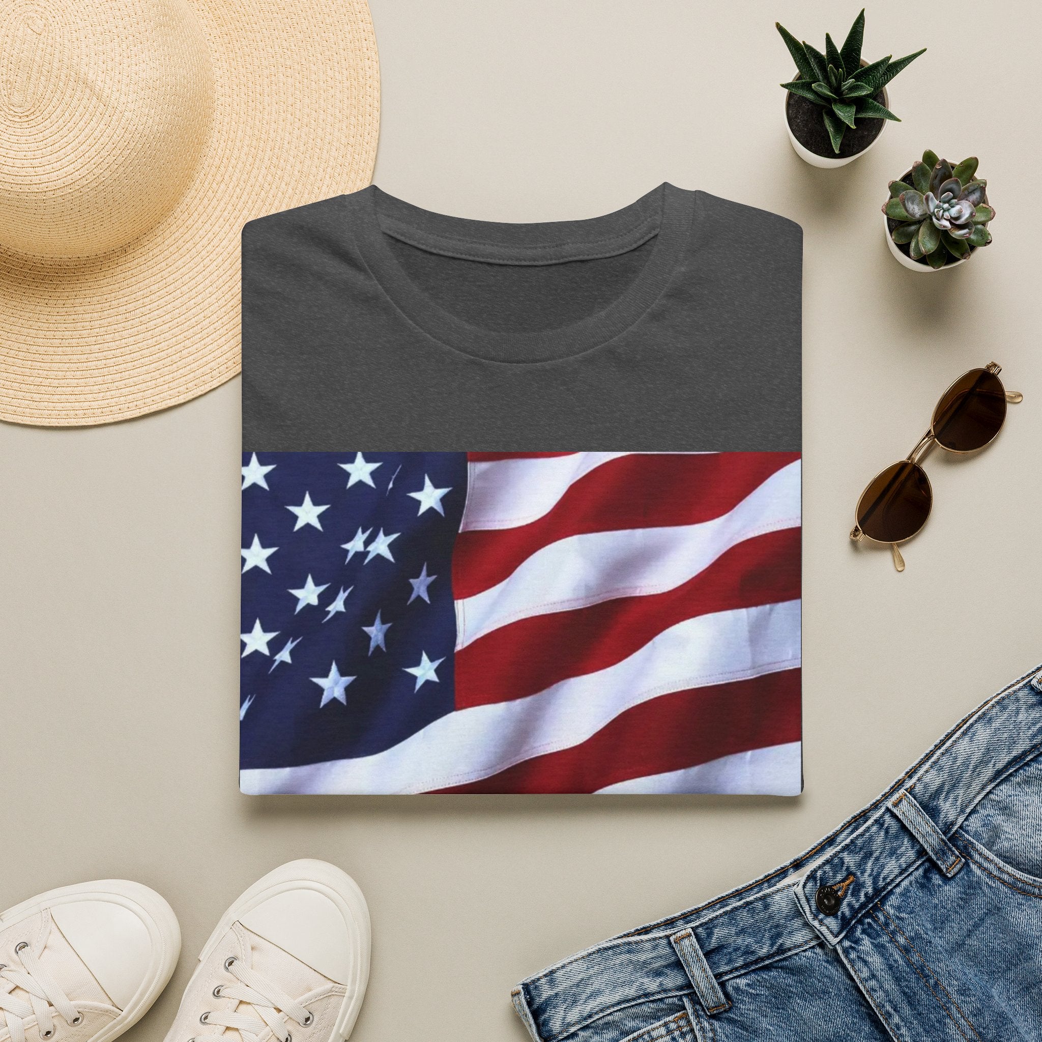 Vote American Flag T-Shirt — Patriotic Election Tee