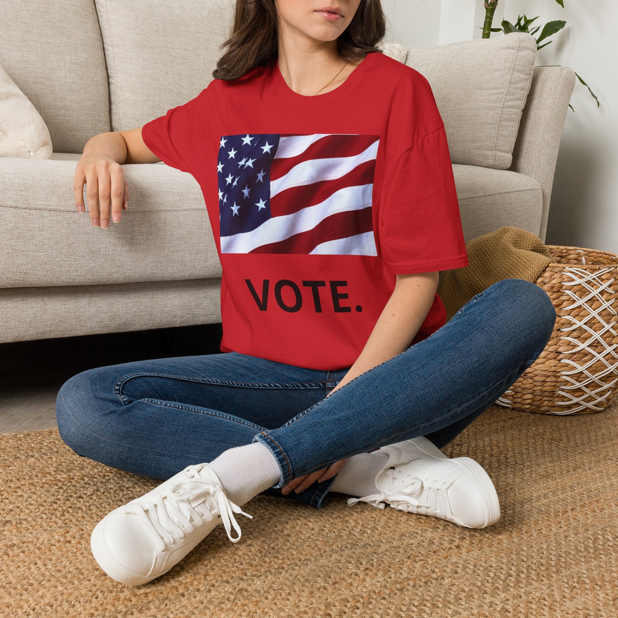 Vote American Flag T-Shirt — Patriotic Election Tee