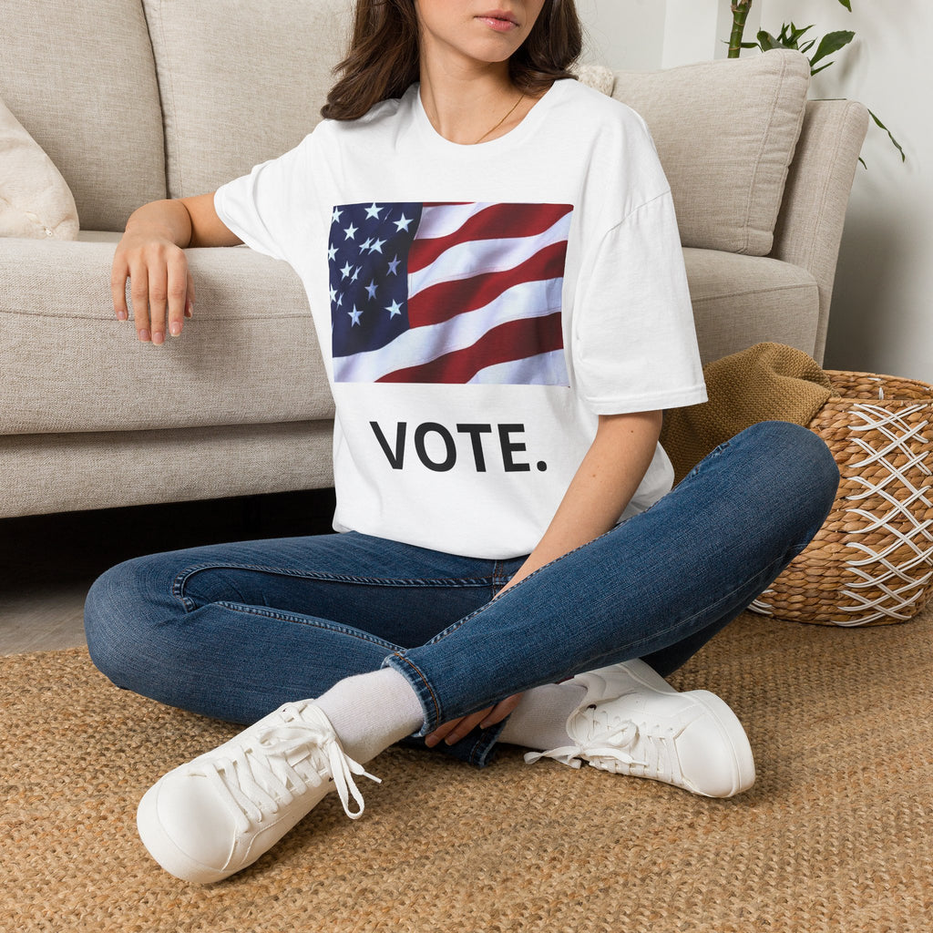 Vote American Flag T-Shirt — Patriotic Election Tee