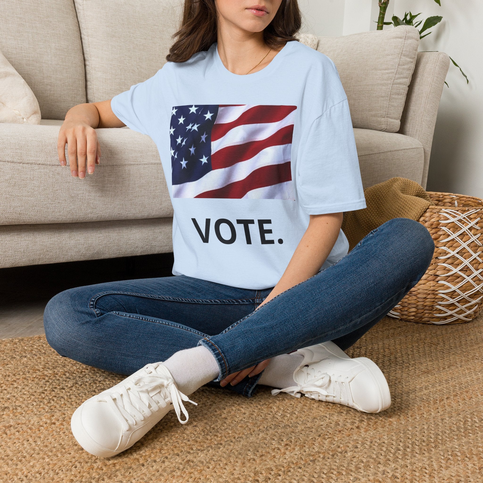Vote American Flag T-Shirt — Patriotic Election Tee