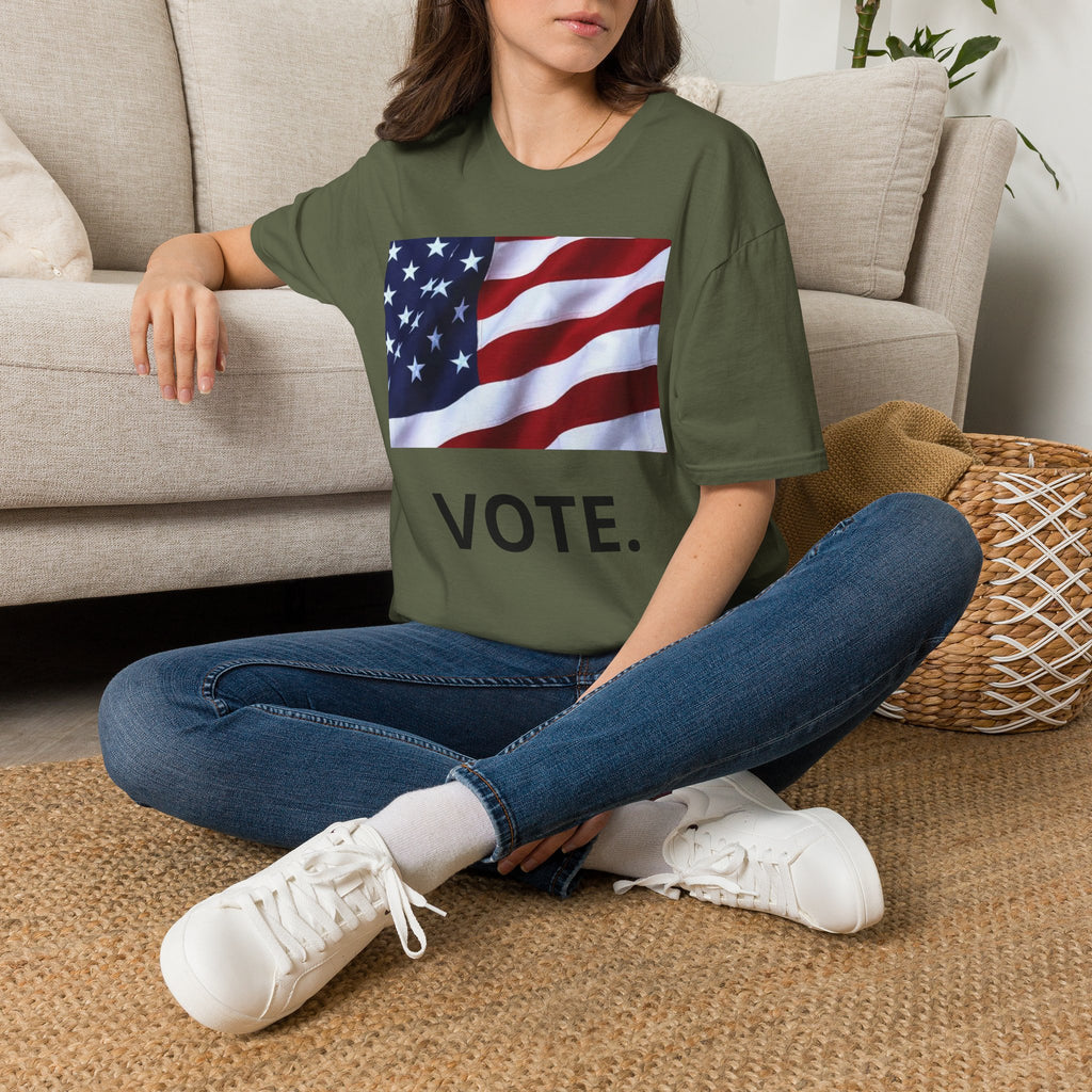 Vote American Flag T-Shirt — Patriotic Election Tee