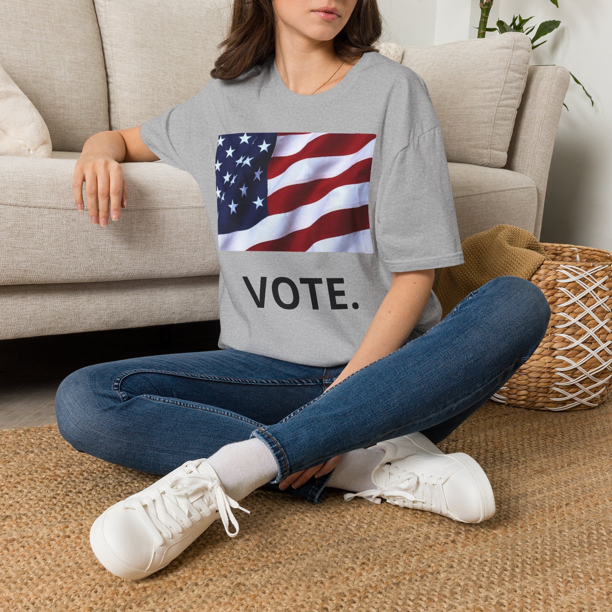 Vote American Flag T-Shirt — Patriotic Election Tee